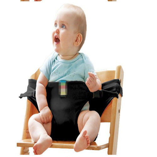 Baby dining chair safety belt